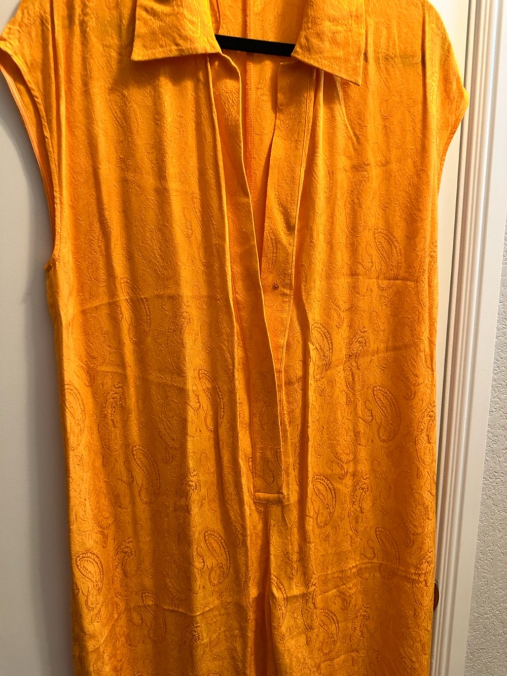 Zara Sleeveless Orange Wide-Leg Jumpsuit - Picture 5 of 12